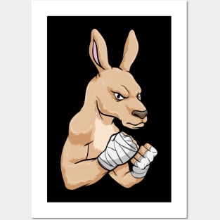 Kangaroo as Boxer at Boxing Posters and Art